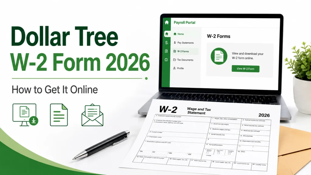 Dollar Tree W-2 Form 2026: How to Get It Online 1 dollar-tree-w-2-form